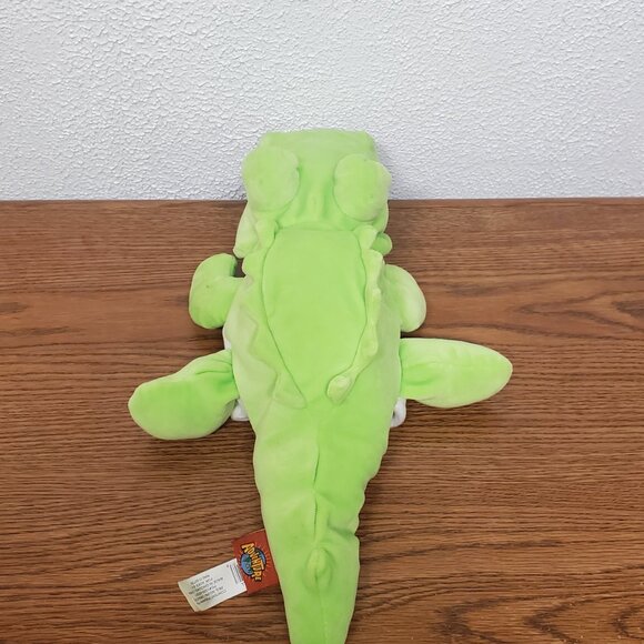 Plush Green Aligator Hand Puppet Pretend Toys by Adventure Planet 16" Long - Picture 3 of 7
